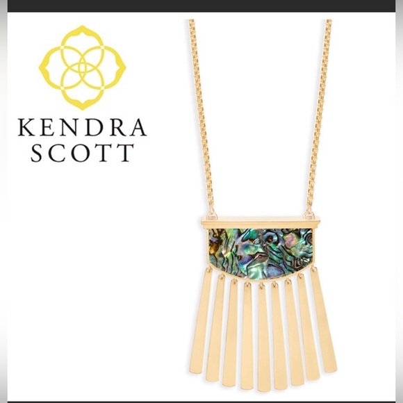 Kendra Scott Ellen Necklace Abalone Shell - Picture 9 of 9